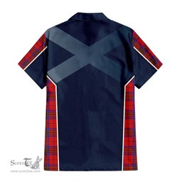 ScotsTee Shop Scottish Leslie Modern Clan Scottish Crest and Scottish Thistle Sport Tartan Women Casual Shirt - Classic