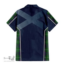 ScotsTee Shop Scottish MacIntyre Hunting Clan Scottish Crest and Scottish Thistle Sport Tartan Women Casual Shirt - Classic