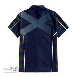 ScotsTee Shop Scottish MacThomas Modern Clan Scottish Crest and Scottish Thistle Sport Tartan Women Casual Shirt - Classic