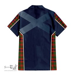 ScotsTee Shop Scottish Kinninmont Clan Scottish Crest and Scottish Thistle Sport Tartan Women Casual Shirt - Classic