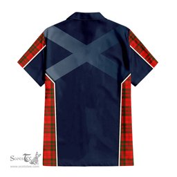 ScotsTee Shop Scottish Livingston Modern Clan Scottish Crest and Scottish Thistle Sport Tartan Women Casual Shirt - Classic