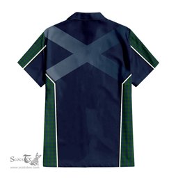 ScotsTee Shop Scottish Montgomery Clan Scottish Crest and Scottish Thistle Sport Tartan Women Casual Shirt - Classic