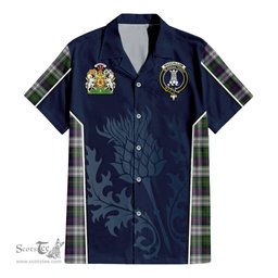 ScotsTee Shop Scottish MacCallum Dress Clan Scottish Crest and Scottish Thistle Sport Tartan Women Casual Shirt - Classic
