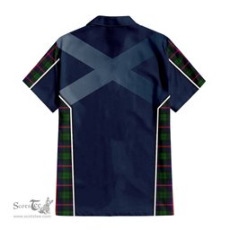 ScotsTee Shop Scottish Urquhart Modern Clan Scottish Crest and Scottish Thistle Sport Tartan Women Casual Shirt - Classic
