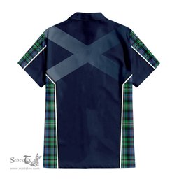 ScotsTee Shop Scottish Rose Hunting Ancient Clan Scottish Crest and Scottish Thistle Sport Tartan Women Casual Shirt - Classic
