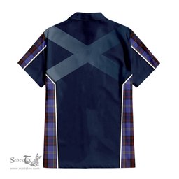 ScotsTee Shop Scottish Rutherford Clan Scottish Crest and Scottish Thistle Sport Tartan Women Casual Shirt - Classic