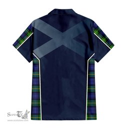 ScotsTee Shop Scottish Meldrum Clan Scottish Crest and Scottish Thistle Sport Tartan Women Casual Shirt - Classic