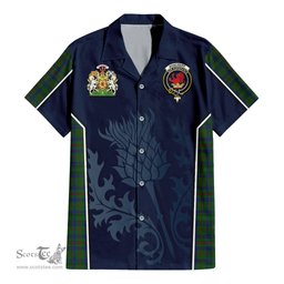 ScotsTee Shop Scottish Moncrieff of Atholl Clan Scottish Crest and Scottish Thistle Sport Tartan Women Casual Shirt - Classic
