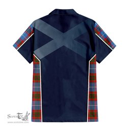 ScotsTee Shop Scottish Spalding Clan Scottish Crest and Scottish Thistle Sport Tartan Women Casual Shirt - Classic