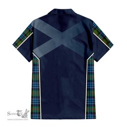 ScotsTee Shop Scottish Newlands of Lauriston Clan Scottish Crest and Scottish Thistle Sport Tartan Women Casual Shirt - Classic