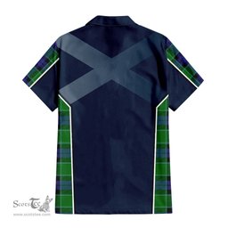 ScotsTee Shop Scottish Monteith Clan Scottish Crest and Scottish Thistle Sport Tartan Women Casual Shirt - Classic