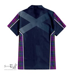 ScotsTee Shop Scottish Wardlaw Modern Clan Scottish Crest and Scottish Thistle Sport Tartan Women Casual Shirt - Classic