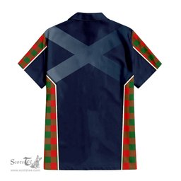 ScotsTee Shop Scottish Moncrieff Modern Clan Scottish Crest and Scottish Thistle Sport Tartan Women Casual Shirt - Classic