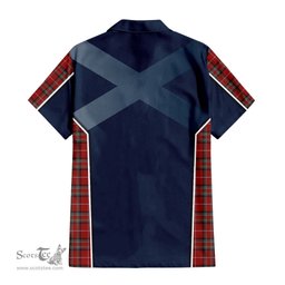 ScotsTee Shop Scottish Stuart of Bute Clan Scottish Crest and Scottish Thistle Sport Tartan Women Casual Shirt - Classic