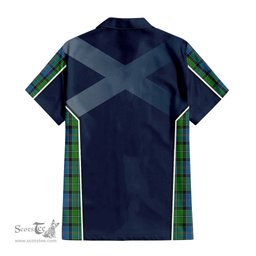 ScotsTee Shop Scottish Stirling Clan Scottish Crest and Scottish Thistle Sport Tartan Women Casual Shirt - Classic