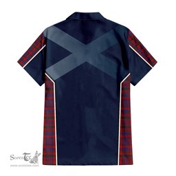ScotsTee Shop Scottish Murray of Tullibardine Clan Scottish Crest and Scottish Thistle Sport Tartan Women Casual Shirt - Classic
