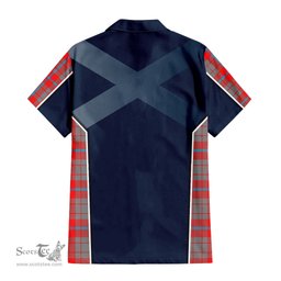 ScotsTee Shop Scottish Moubray Clan Scottish Crest and Scottish Thistle Sport Tartan Women Casual Shirt - Classic