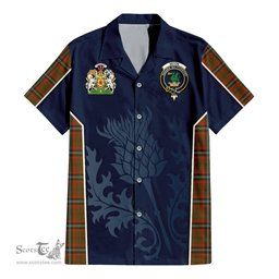 ScotsTee Shop Scottish Seton Hunting Modern Clan Scottish Crest and Scottish Thistle Sport Tartan Women Casual Shirt - Classic