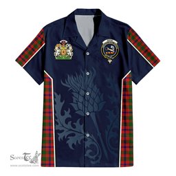 ScotsTee Shop Scottish Skene Modern Clan Scottish Crest and Scottish Thistle Sport Tartan Women Casual Shirt - Classic