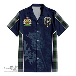 ScotsTee Shop Scottish Murray of Atholl Dress Clan Scottish Crest and Scottish Thistle Sport Tartan Women Casual Shirt - Classic