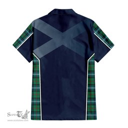 ScotsTee Shop Scottish Urquhart Ancient Clan Scottish Crest and Scottish Thistle Sport Tartan Women Casual Shirt - Classic