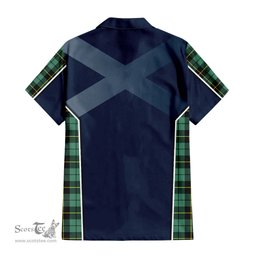 ScotsTee Shop Scottish Wallace Hunting Ancient Clan Scottish Crest and Scottish Thistle Sport Tartan Women Casual Shirt - Classic