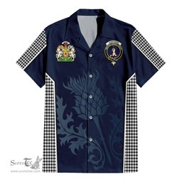 ScotsTee Shop Scottish Shepherd Clan Scottish Crest and Scottish Thistle Sport Tartan Women Casual Shirt - Classic