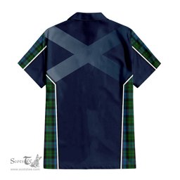 ScotsTee Shop Scottish Morrison Society Clan Scottish Crest and Scottish Thistle Sport Tartan Women Casual Shirt - Classic
