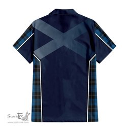 ScotsTee Shop Scottish Ramsay Blue Hunting Clan Scottish Crest and Scottish Thistle Sport Tartan Women Casual Shirt - Classic