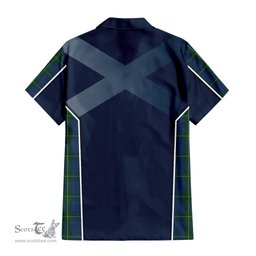 ScotsTee Shop Scottish Hamilton Hunting Clan Scottish Crest and Scottish Thistle Sport Tartan Women Casual Shirt - Classic