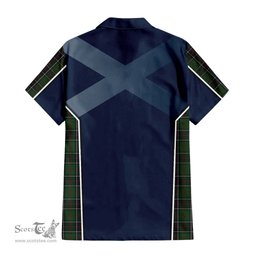 ScotsTee Shop Scottish Sinclair Hunting Clan Scottish Crest and Scottish Thistle Sport Tartan Women Casual Shirt - Classic
