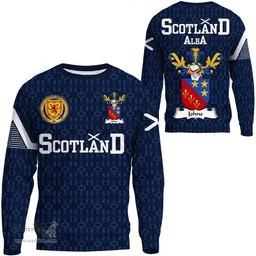 ScotsTee Shop Scottish Johns Family Crest Tartan Sweatshirt Scottish 1991 Style