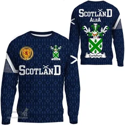 ScotsTee Shop Scottish Gartshore Family Crest Tartan Sweatshirt Scottish 1991 Style