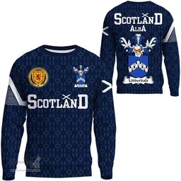 ScotsTee Shop Scottish Lidderdale Family Crest Tartan Sweatshirt Scottish 1991 Style