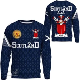 ScotsTee Shop Scottish Swift or Swifte Family Crest Tartan Sweatshirt Scottish 1991 Style