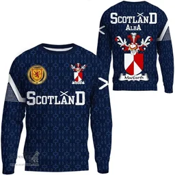ScotsTee Shop Scottish MacGarth Family Crest Tartan Sweatshirt Scottish 1991 Style