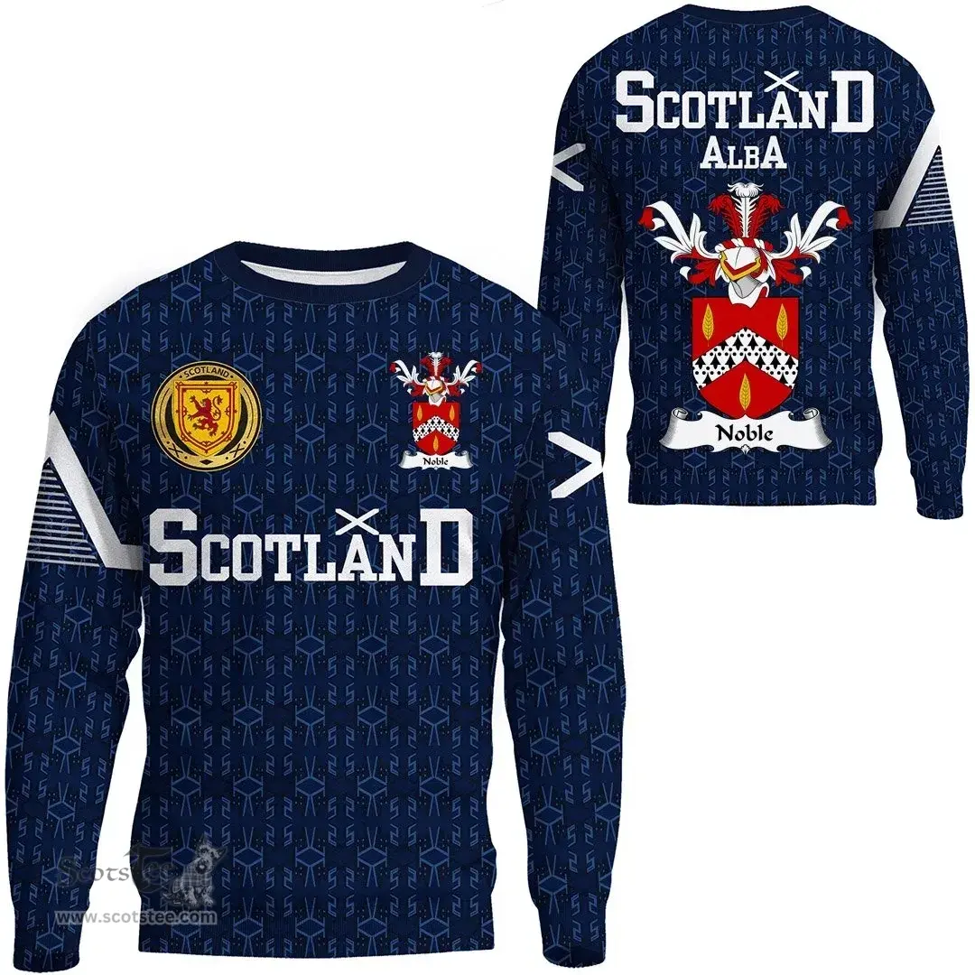 ScotsTee Shop Scottish Noble Family Crest Tartan Sweatshirt Scottish 1991 Style