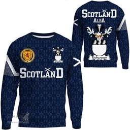 ScotsTee Shop Scottish Richardson Family Crest Tartan Sweatshirt Scottish 1991 Style