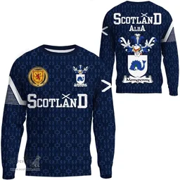 ScotsTee Shop Scottish Monypenny Family Crest Tartan Sweatshirt Scottish 1991 Style