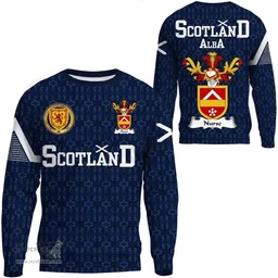 ScotsTee Shop Scottish Nurse Family Crest Tartan Sweatshirt Scottish 1991 Style