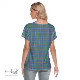 ScotsTee Shop Scottish MacHardy Ancient Clan Tartan Womens V Neck T Shirt