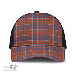 ScotsTee Shop Scottish Cameron of Lochiel Ancient Clan Tartan Half Net Cap Baseball Mesh Back Cap