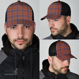 ScotsTee Shop Scottish Cameron of Lochiel Ancient Clan Tartan Half Net Cap Baseball Mesh Back Cap