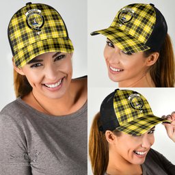 ScotsTee Shop Scottish Barclay Dress Modern Clan Crest Tartan Half Net Cap Baseball Mesh Back Cap
