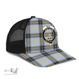 ScotsTee Shop Scottish Bell of the Borders Clan Crest Tartan Half Net Cap Baseball Mesh Back Cap
