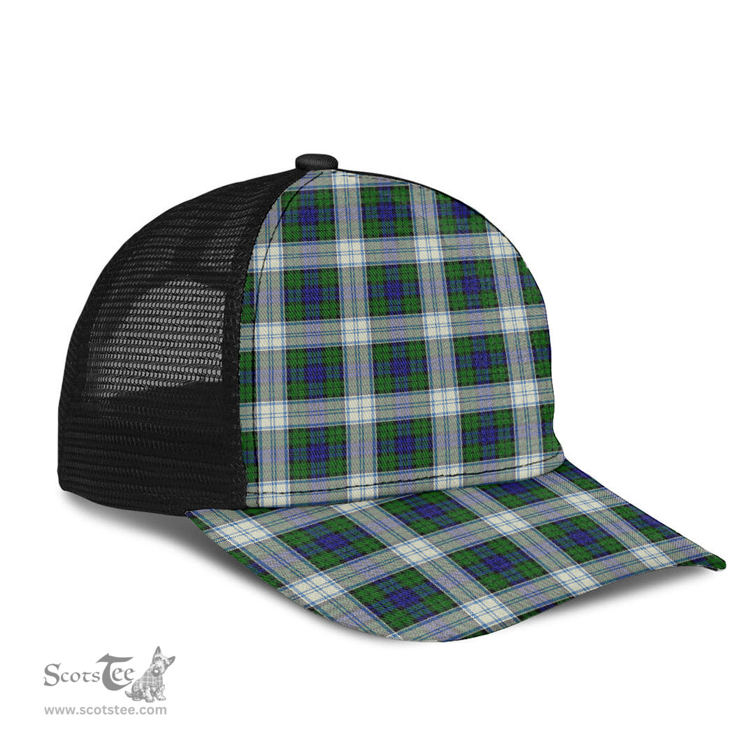 ScotsTee Shop Scottish Blackwatch Dress Modern Clan Tartan Half Net Cap Baseball Mesh Back Cap