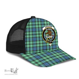 ScotsTee Shop Scottish Graham of Montrose Ancient Clan Crest Tartan Half Net Cap Baseball Mesh Back Cap