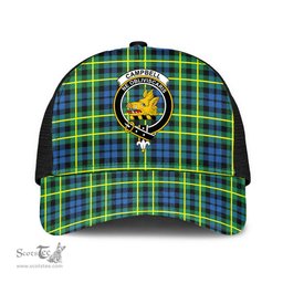 ScotsTee Shop Scottish Campbell of Breadalbane Ancient Clan Crest Tartan Half Net Cap Baseball Mesh Back Cap