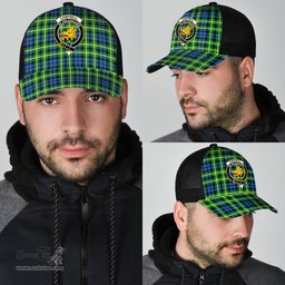 ScotsTee Shop Scottish Campbell of Breadalbane Ancient Clan Crest Tartan Half Net Cap Baseball Mesh Back Cap