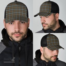 ScotsTee Shop Scottish Graham of Menteith Weathered Clan Tartan Half Net Cap Baseball Mesh Back Cap